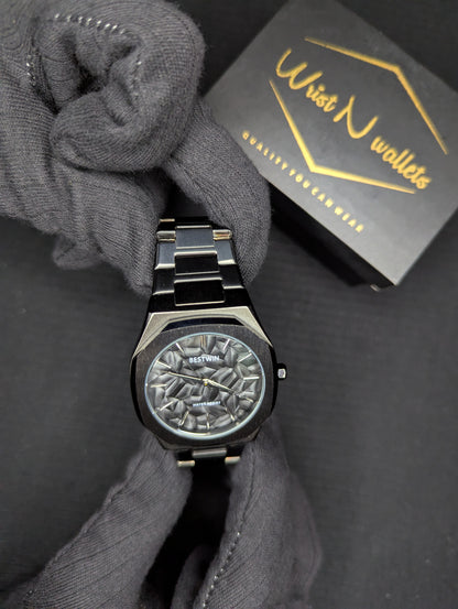 BLACK ARABIC AURA WATCH